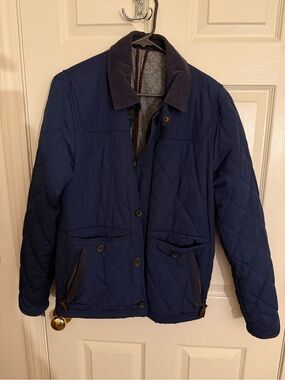 Ted Baker Quilted Navy Blue Puffer Jacket